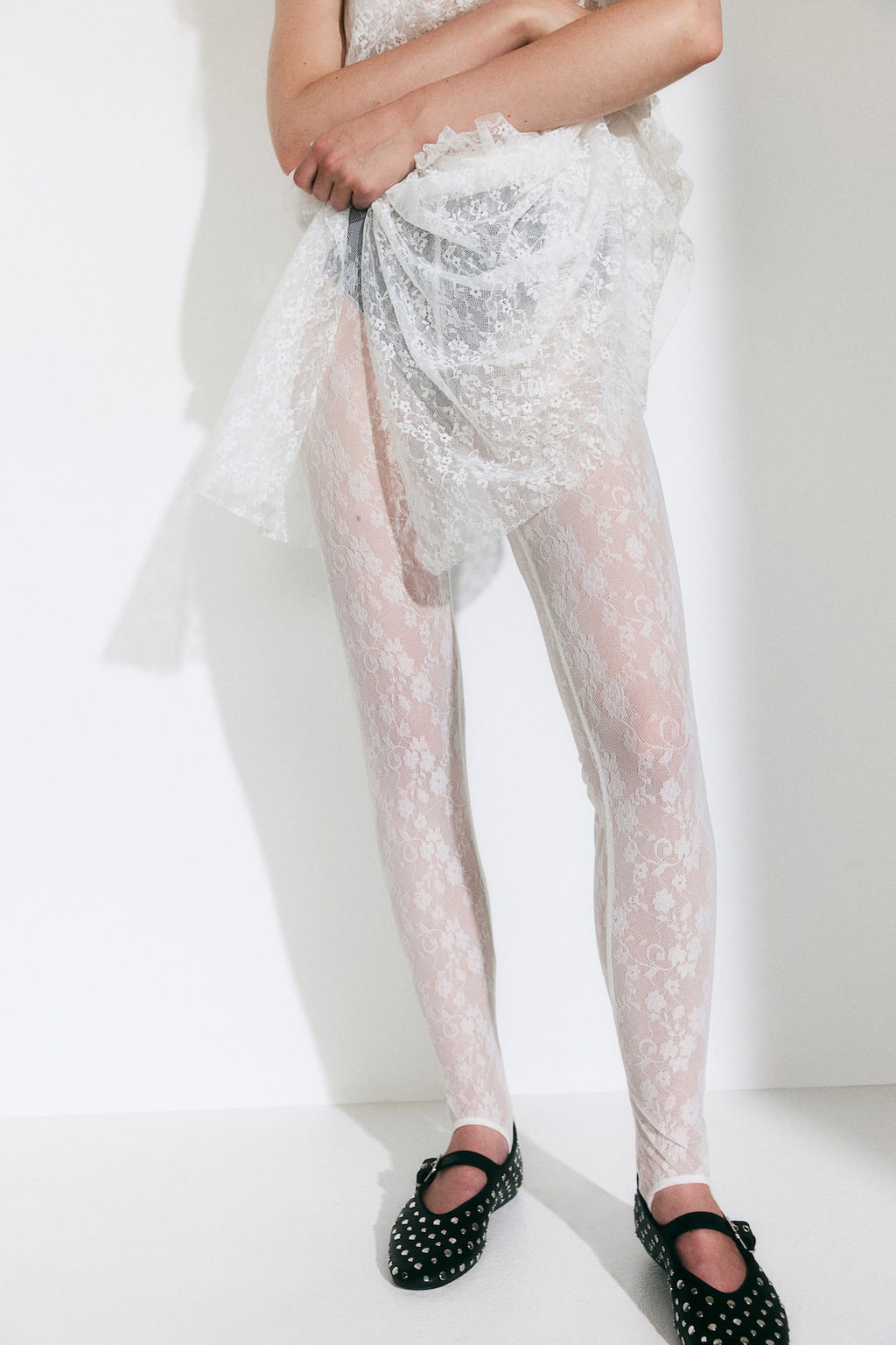 Leggings de encaje con estribos - H&m фото 4