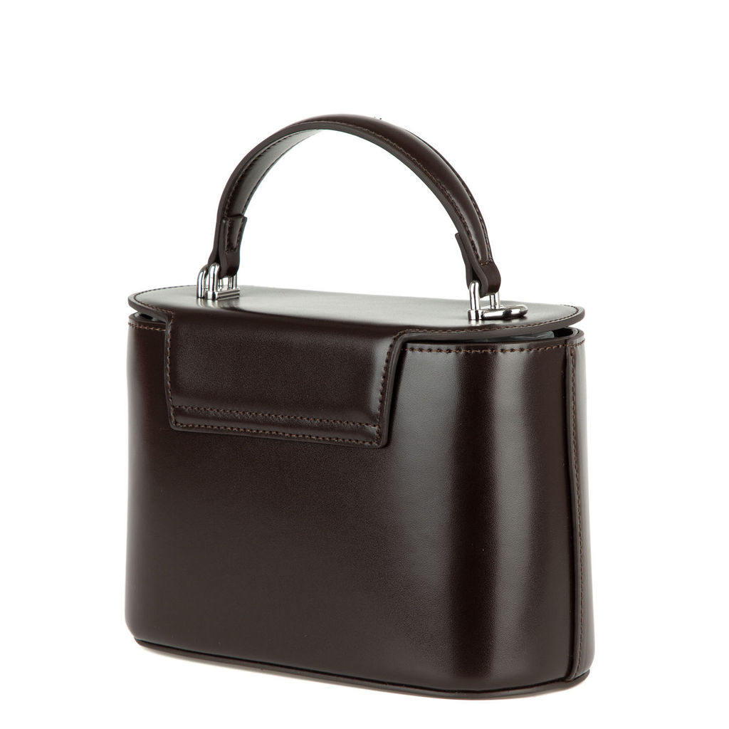 1139 chocolate, Женская кожаная сумка, Barcelo Biagi  фото 3