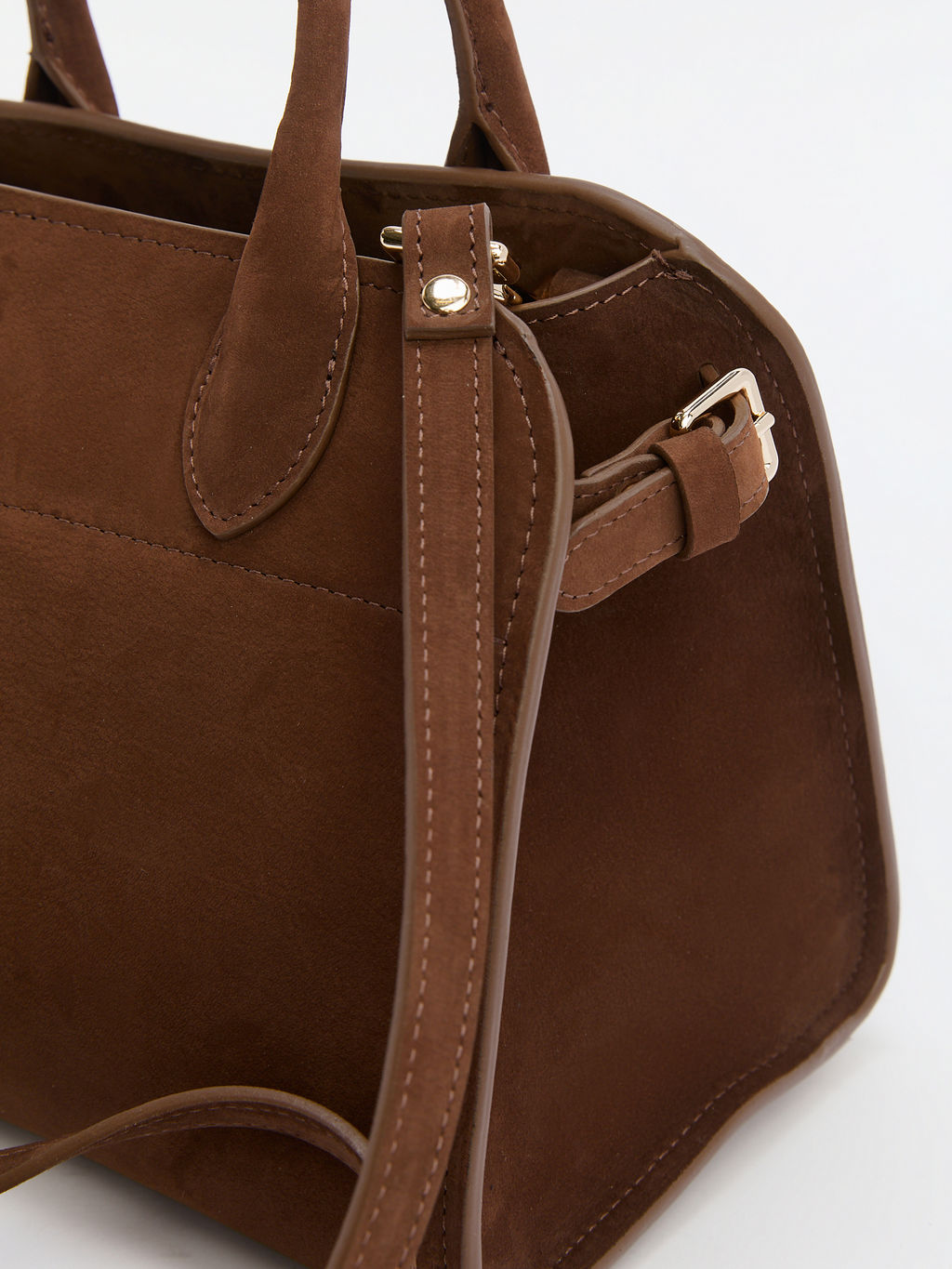 Женская сумка с ручками CALZETTI ASHLEY MINI Артикул 4250264, коричневый  фото 4