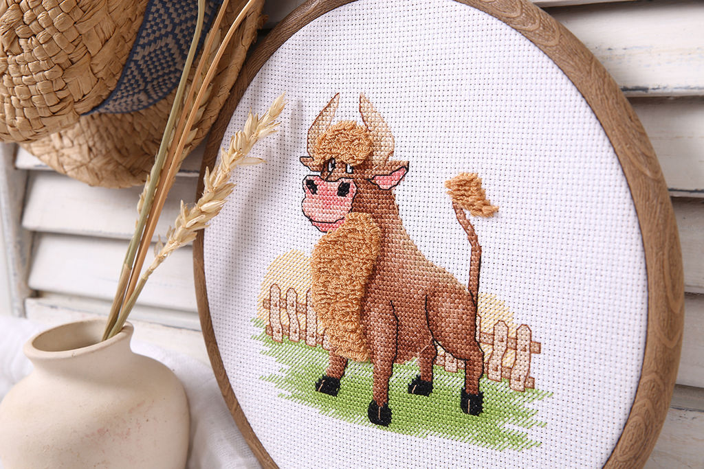 Klart набор для вышивания 8-489 Первый парень на деревне 15.5 х 14.5 см