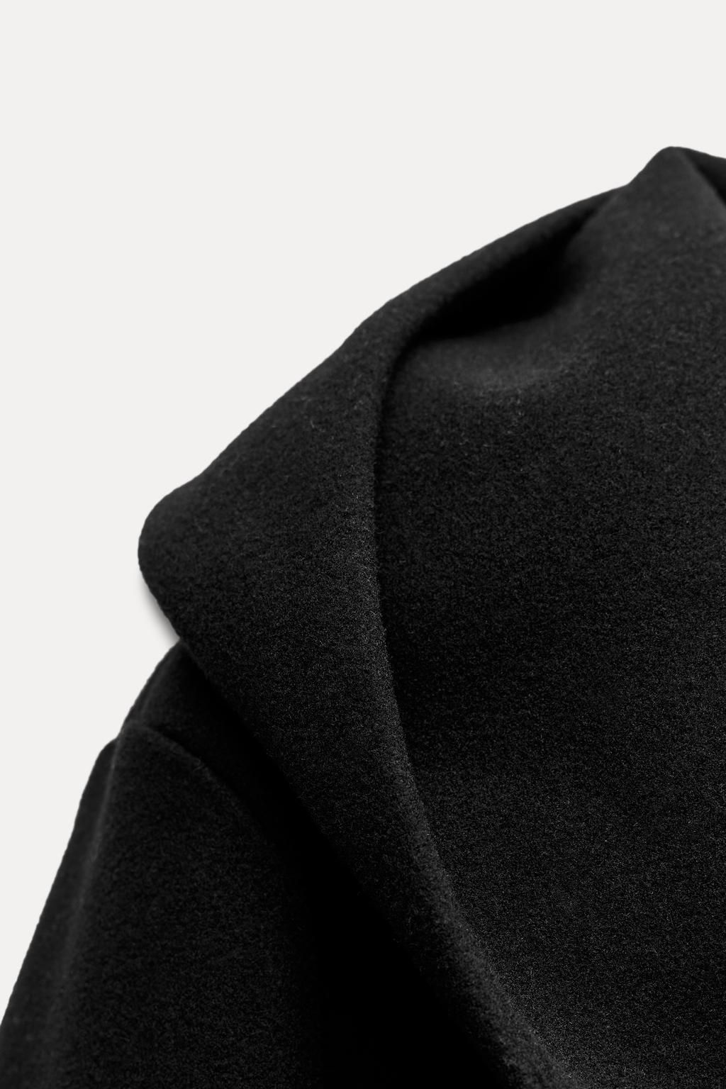 SOFT HOODED BELTED COAT - Zara фото 6