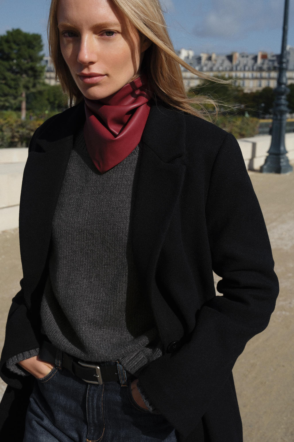 Пальто Zara Basic Soft черное