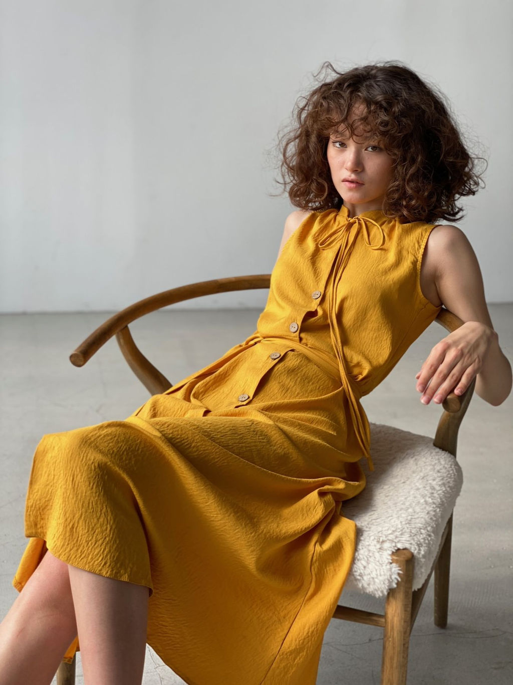 Платье, как из к/ф Красотка, в цвете манго - Martichelli фото 14