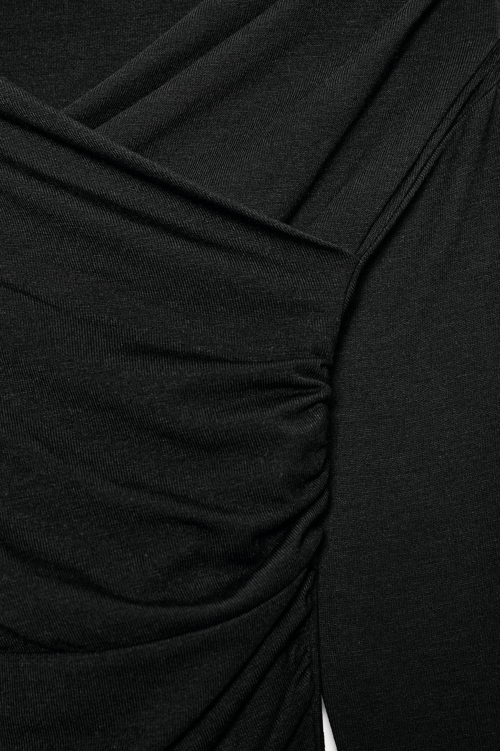 DRAPED SURPLICE NECKLINE TOP - Zara фото 14