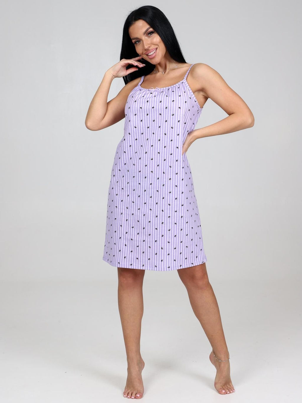 IV-CAPRIZ Алиссум - сорочка лиловый полоска