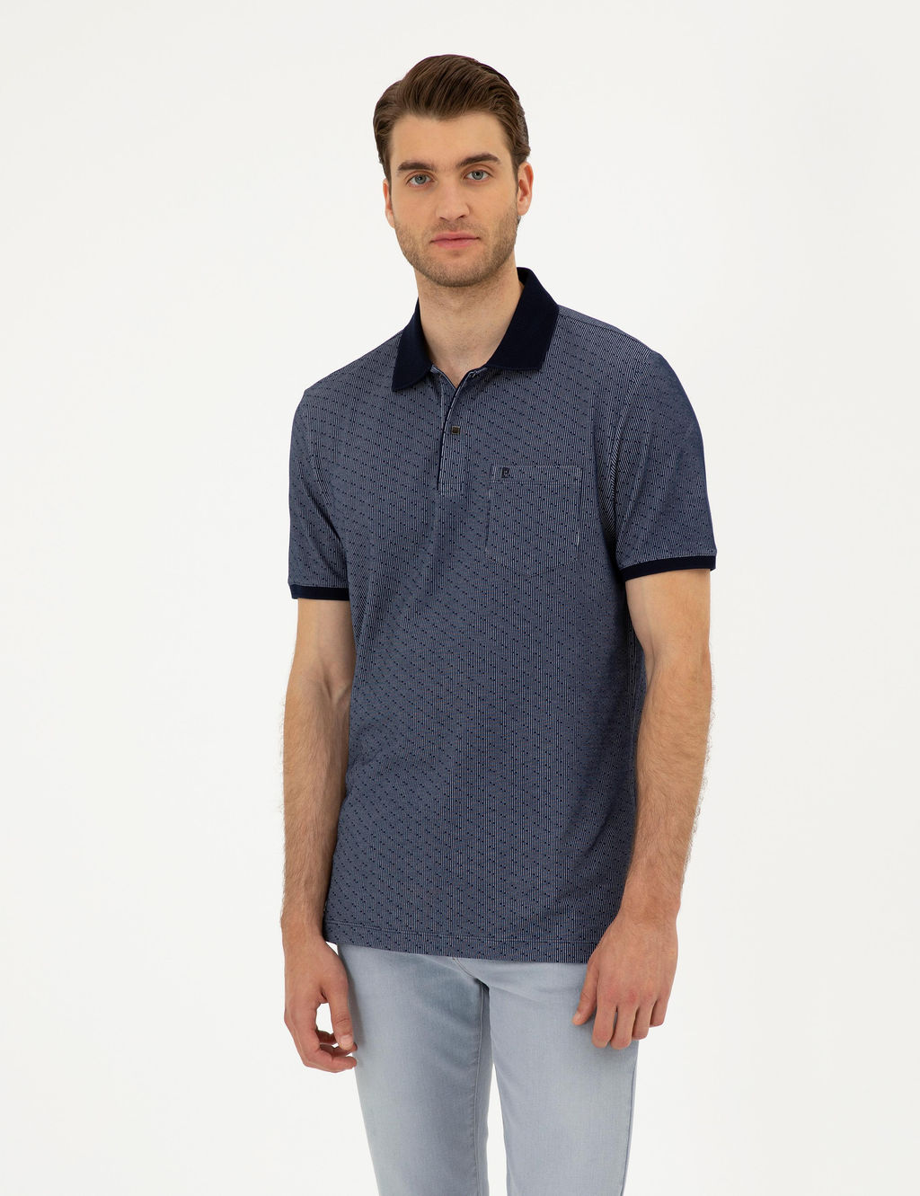 Lacivert Regular Fit Ti__rt