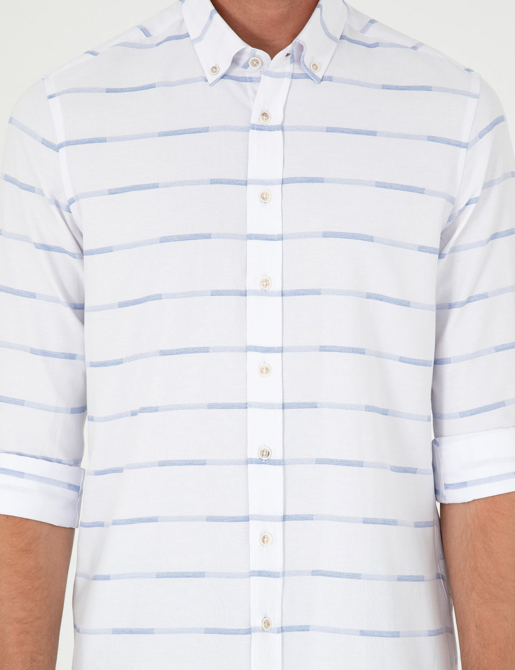 Mavi Slim Fit Uzun Kollu G_mlek