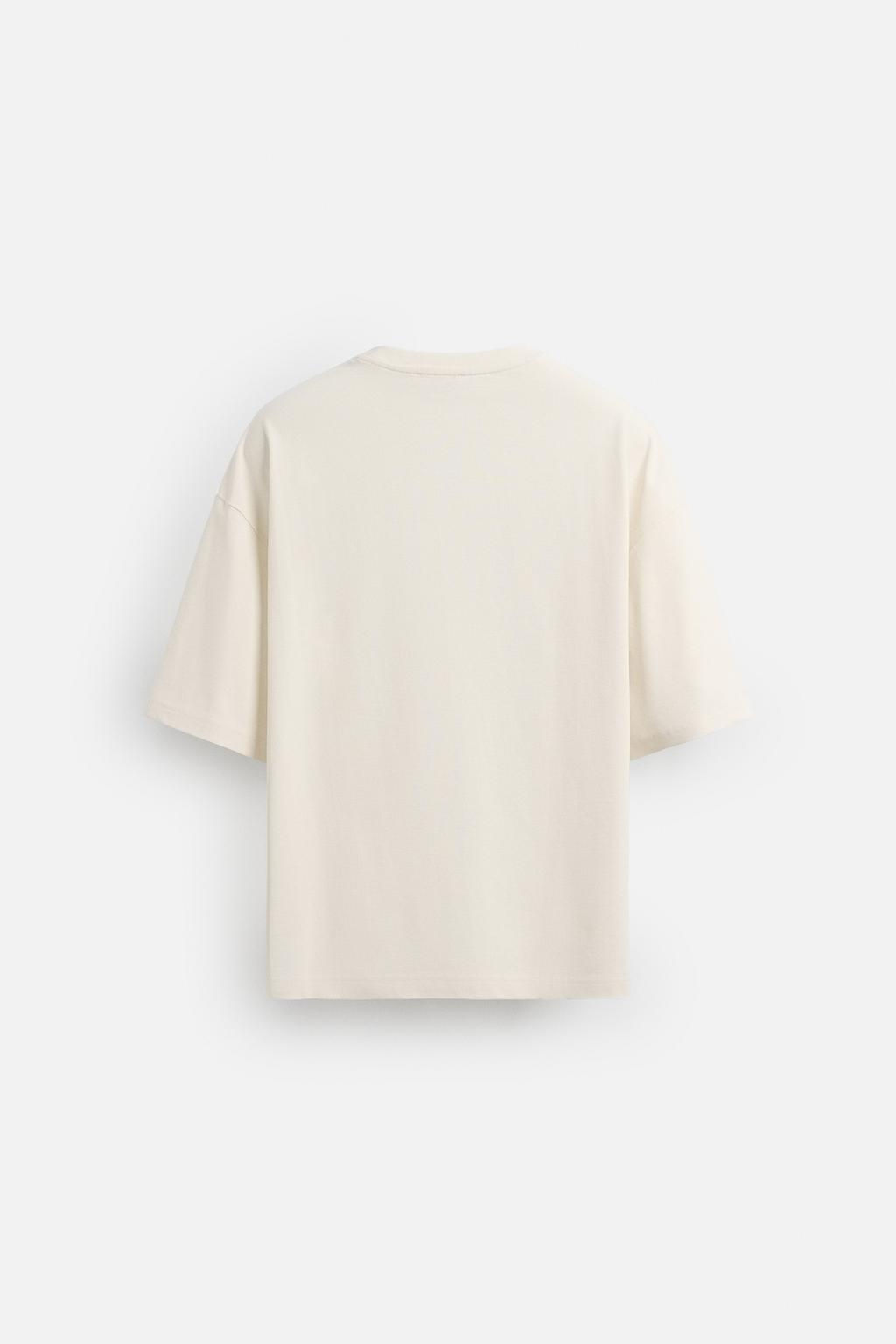 PRINTED PATCH T-SHIRT - Zara фото 7