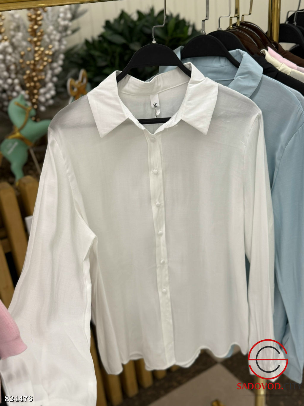 Рубашка женская однотонная