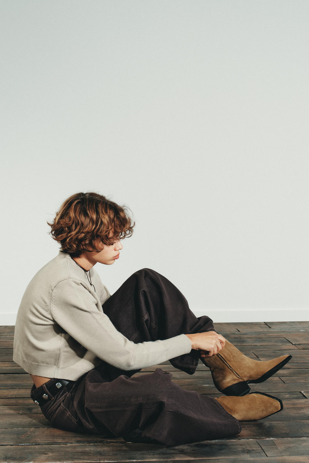 SPLIT SUEDE HEELED ANKLE BOOTS - Zara фото 2