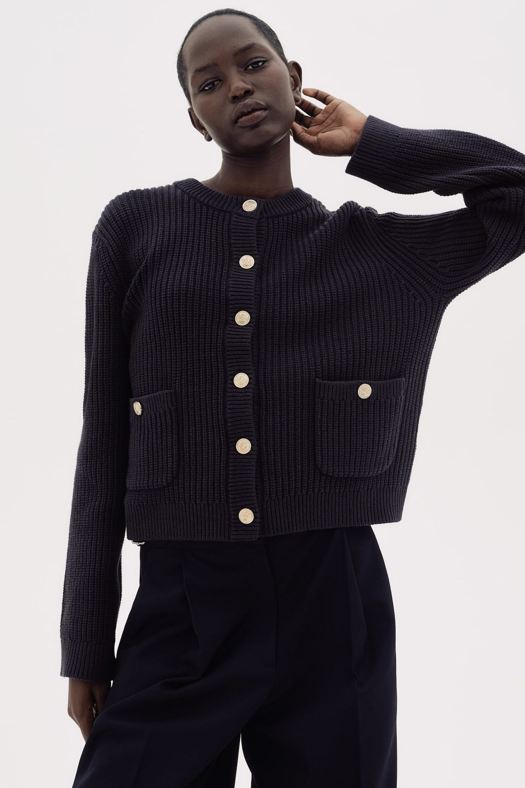Cardigan en punto de canale - H&m фото 8