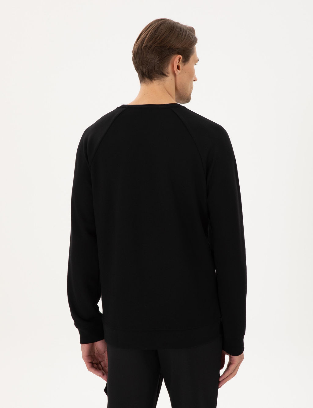 Siyah Regular Fit Sweatshirt - Pierre cardin фото 5