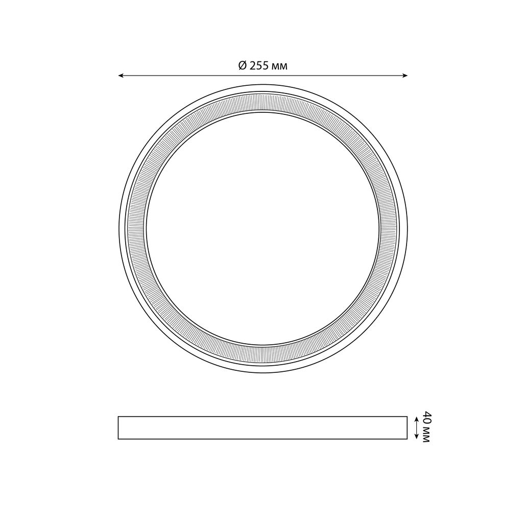ULW-Q281 24W/6500K/F20 IP65 WHITE Светильник светодиодный влагозащищенный. Круг. Дневной свет (6500K). 225?40 мм. Корпус белый. Цвет рамок (в/к): золотистый, графит. ТМ Volpe
