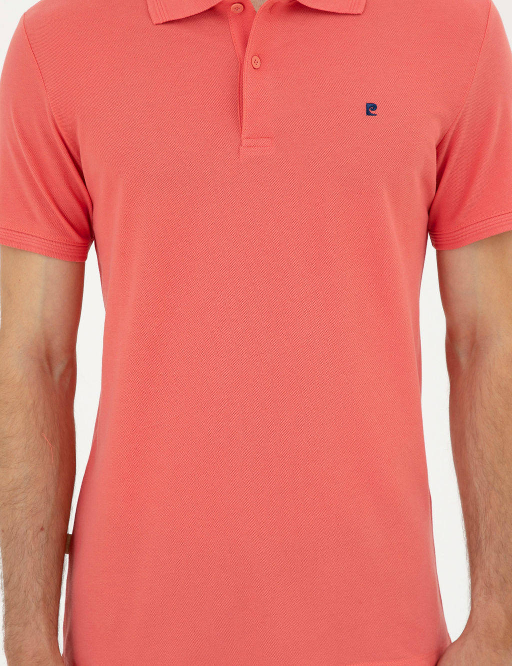 Mercan Slim Fit %100 Pamuk Polo Yaka Basic Ti__rt