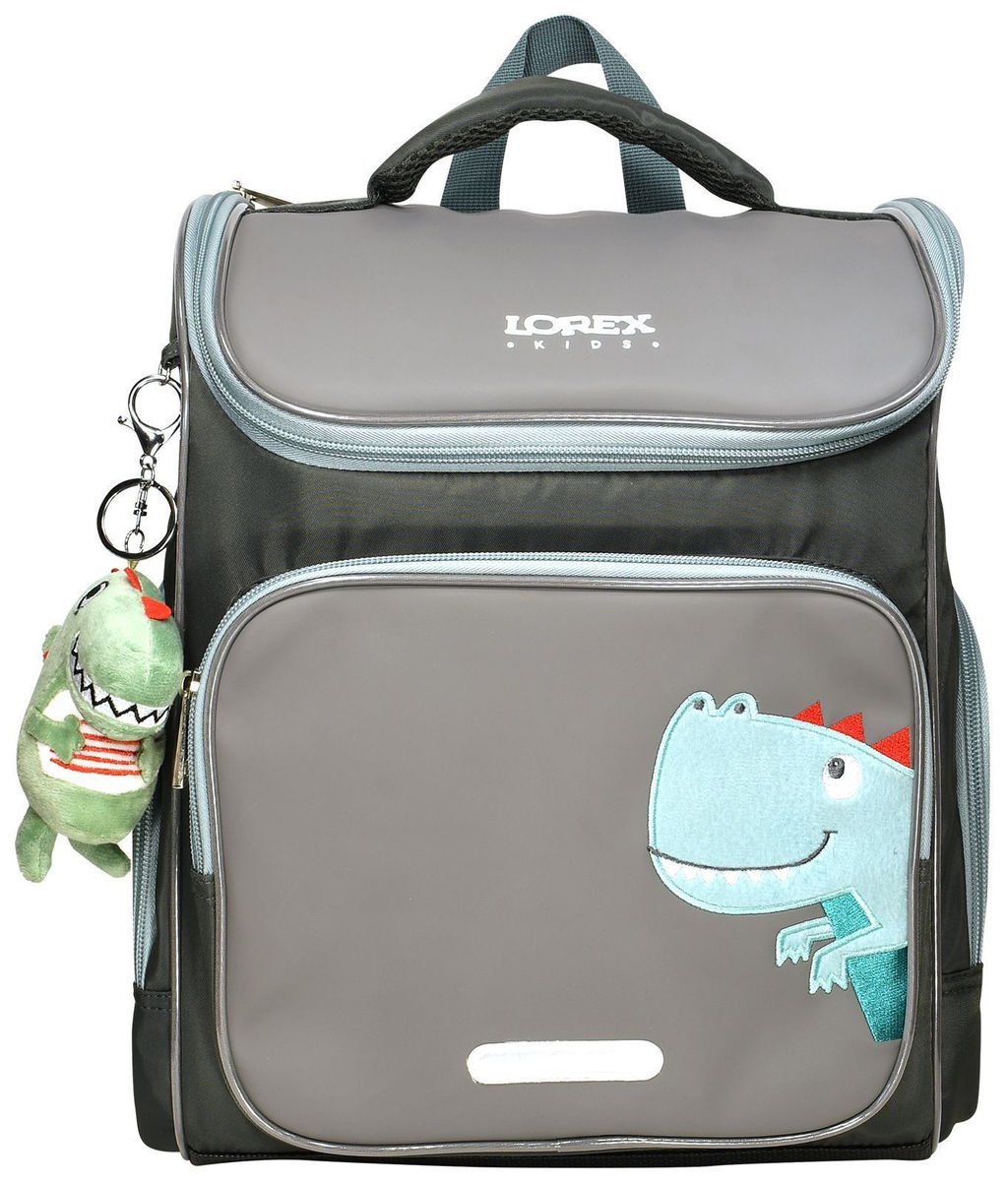 Рюкзак LOREX KIDS CLASSIC DINO 16 л серый 36x28x16 жестк. каркас 1 отд. молния держатель ...