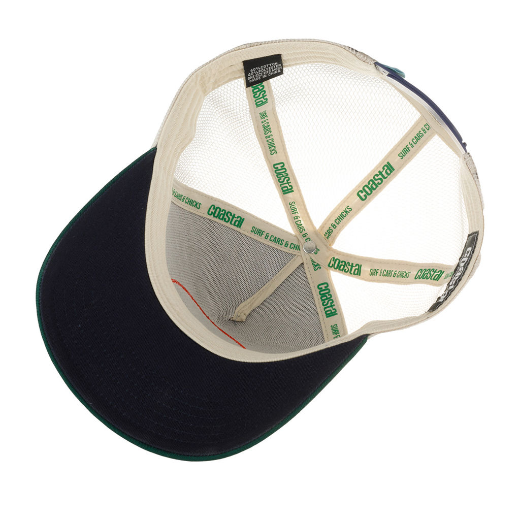 Бейсболка COASTAL арт. HFT Comes The Sun (серо-синий / зеленый)  фото 3