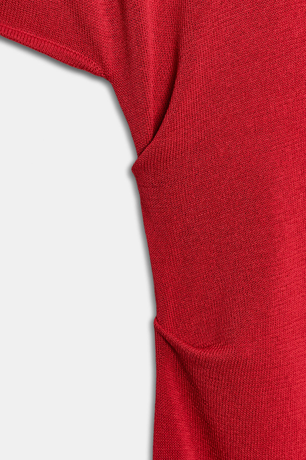 VESTIDO MIDI DRAPEADO PUNTO / Rojo - Zara фото 9