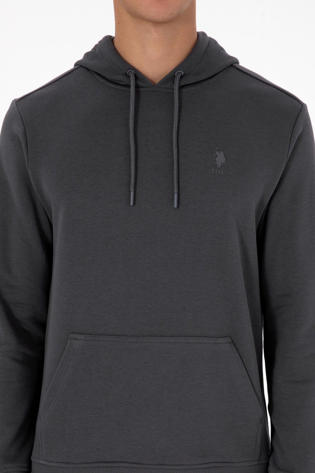 Erkek Regular Fit Kap__onlu Gr_ Basic Sweatshirt Sepette S_rpriz _ndirim - U.s. polo assn фото 6