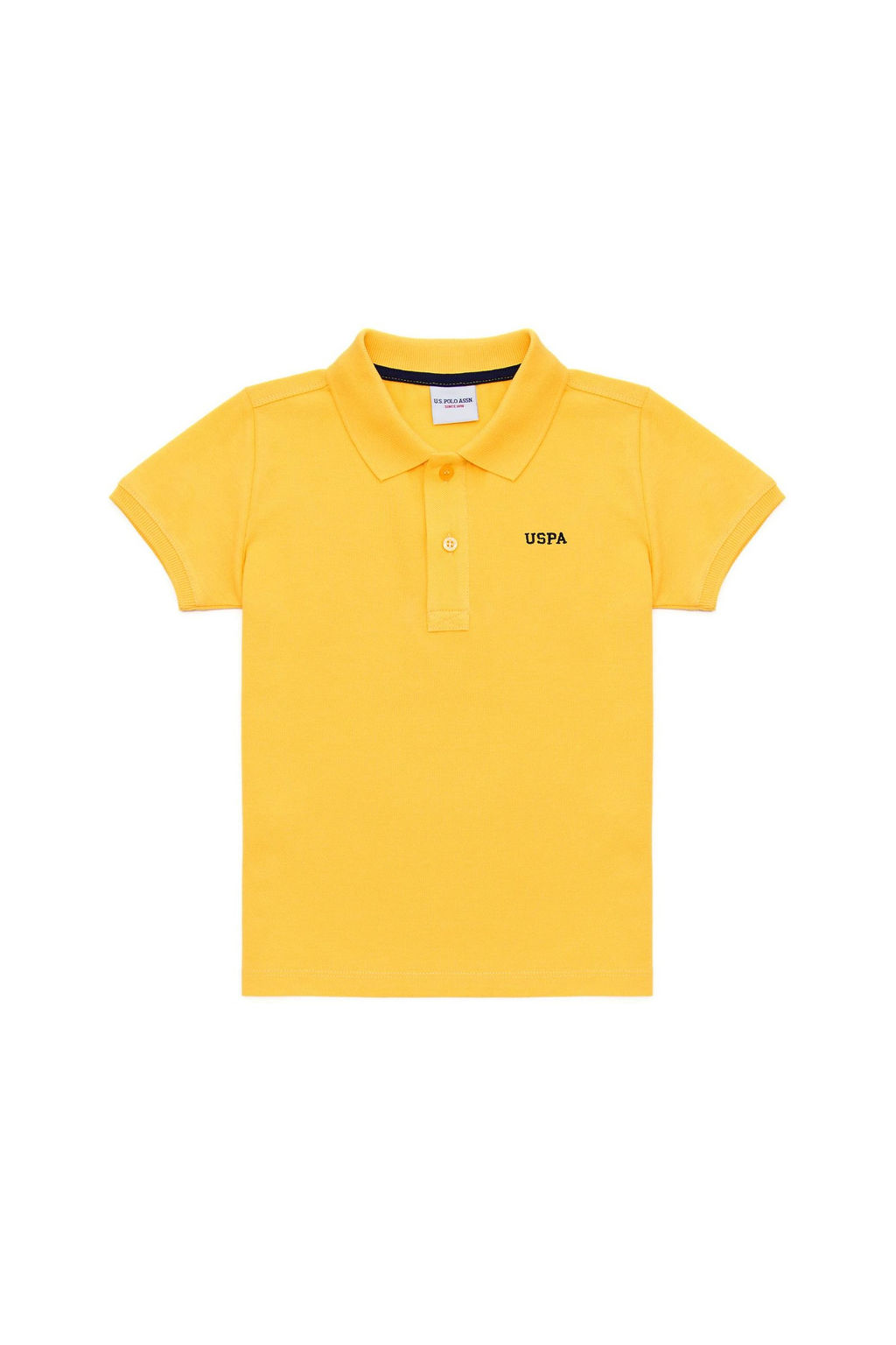 Желтая базовая футболка-поло для мальчика Неожиданная скидка в корзине - U.s. polo assn фото 3