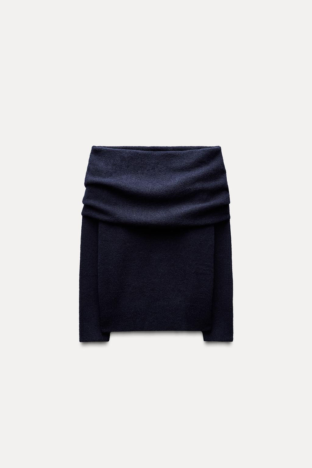 OFF-THE-SHOULDER KNIT SWEATER - Zara фото 6