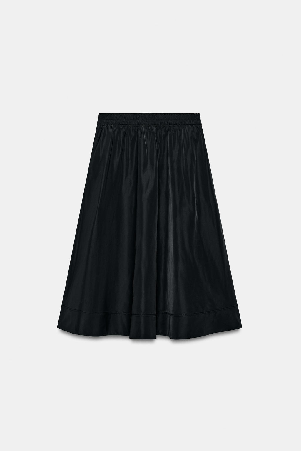 FALDA MIDI CAPA ZW COLLECTION / Negro - Zara фото 7