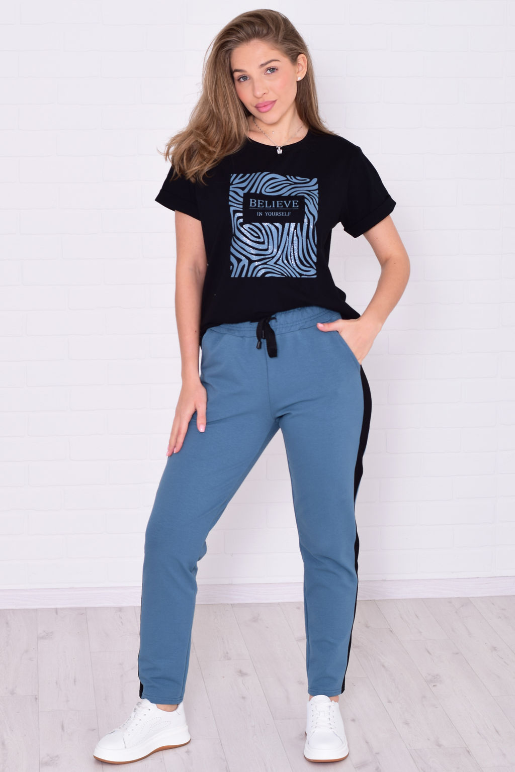 Костюм женский 5-342г (индиго)