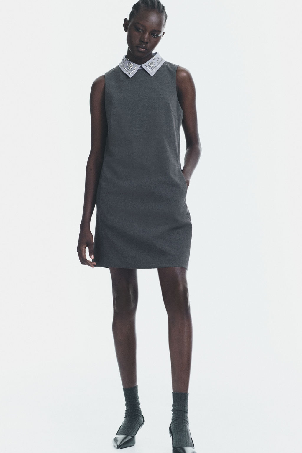 Vestido evas? con cuello embellecido - H&m фото 4