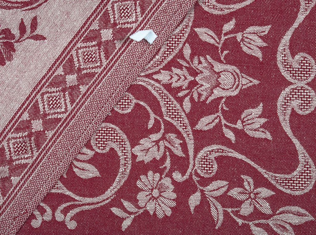 Полотенце 07С-39ЯК 45*60 "Орнамент" цв. бордо (многоцветный)