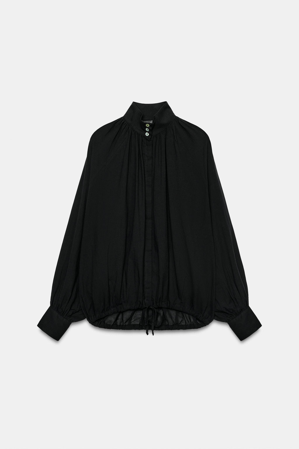 CAMISA CUELLO SUBIDO ZW COLLECTION / Negro