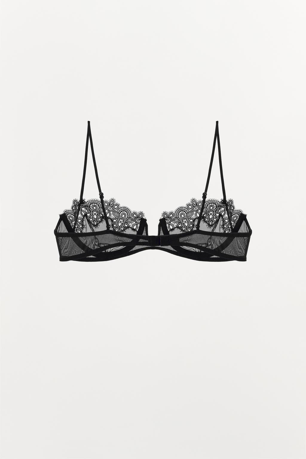 MESH LACE UNDERWIRED BRA - Zara фото 3