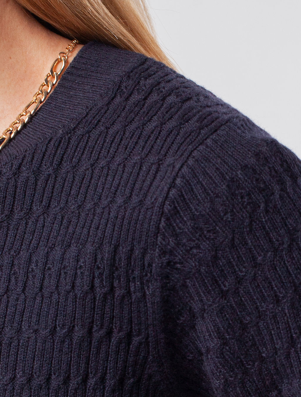 VILATTE / Джемпер фактурной вязки из вискозы фото 10