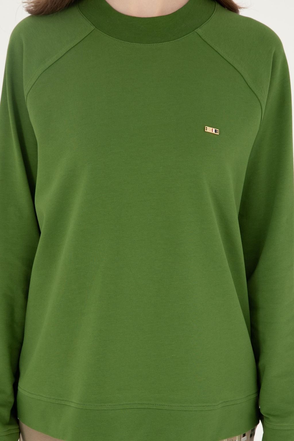 Женский зеленый свитшот Неожиданная скидка в корзине - U.s. polo assn фото 6