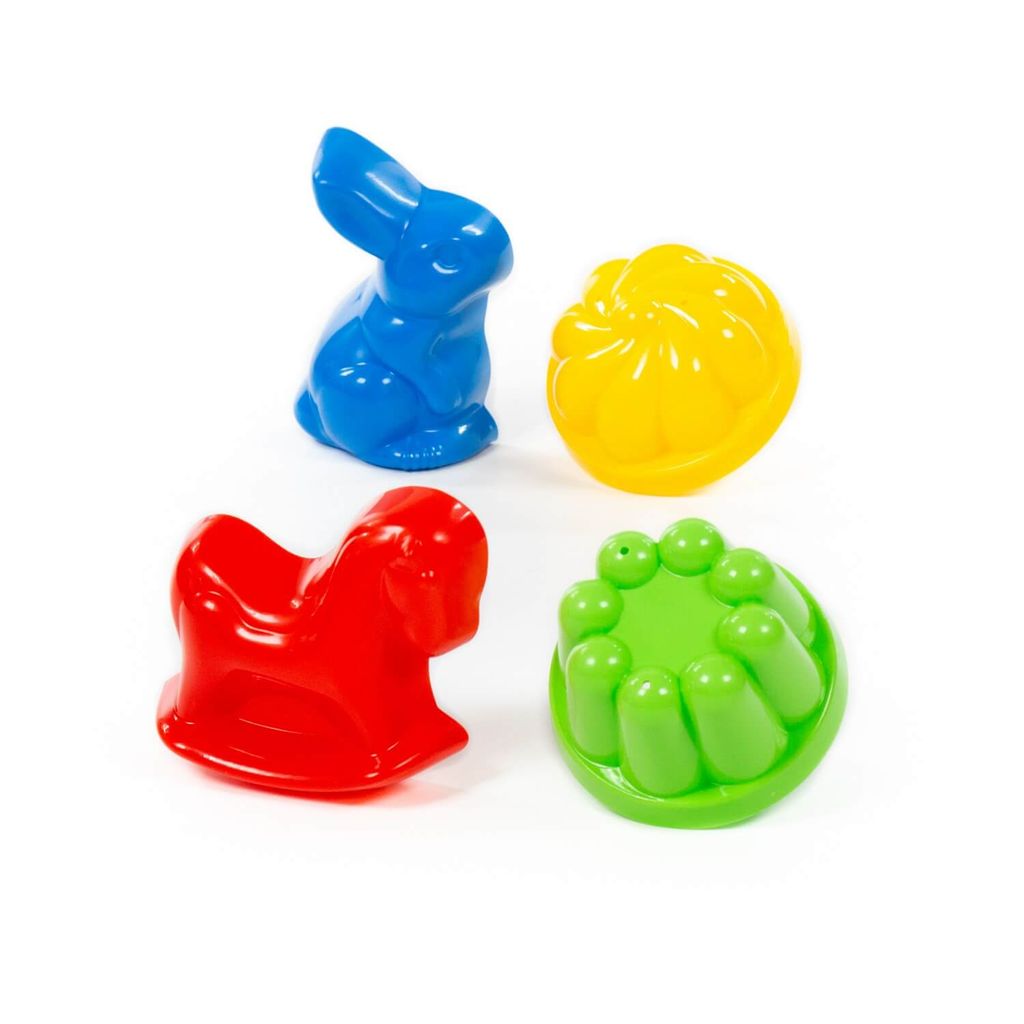 Формочки, 2 шт + формочки (заяц + лошадка) - Полесье фото 2