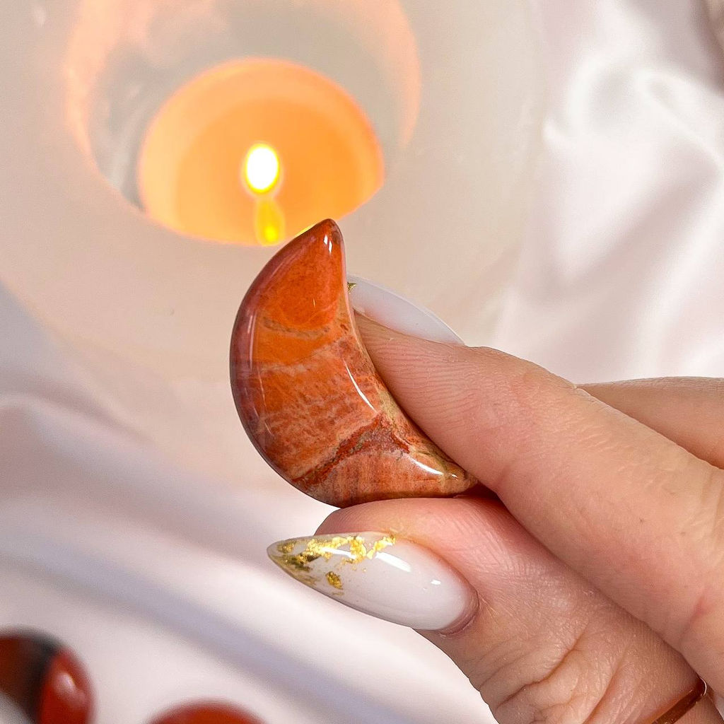 Полумесяц из кирпичной Яшмы - Радуга самоцветов фото 3