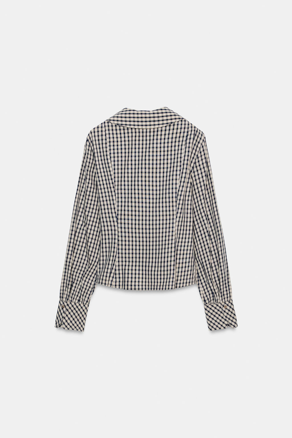 CHECK SHIRT WITH PETER PAN COLLAR - Zara фото 9
