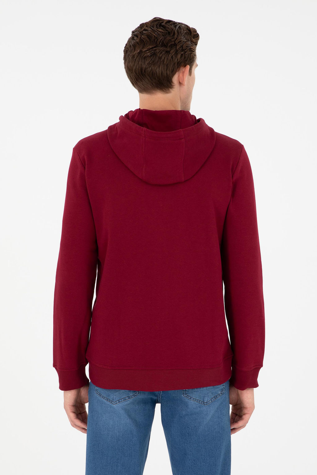 Мужской бордовый вязаный кардиган - U.s. polo assn фото 5