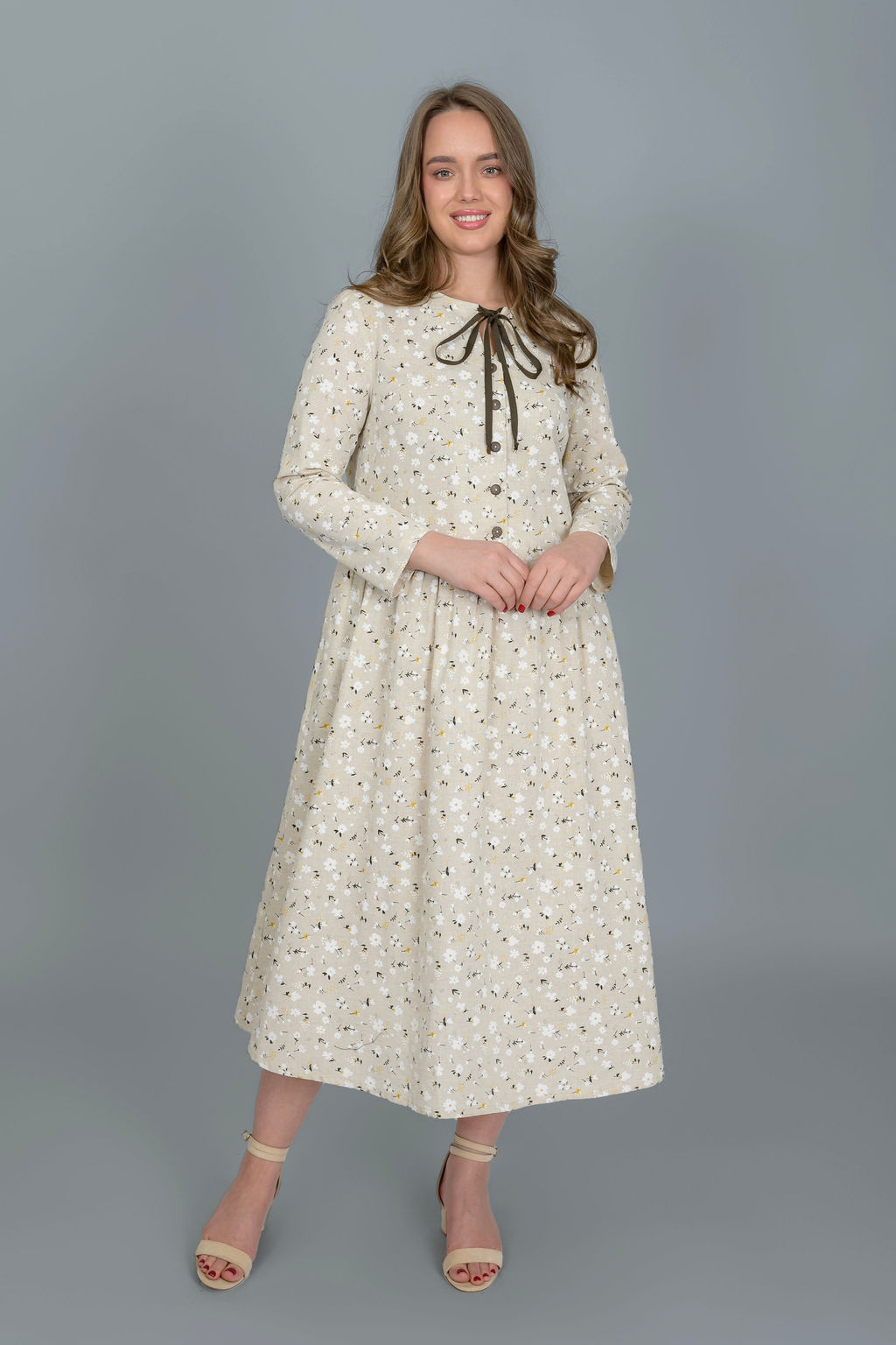 Платье 70%лен 30% хлопок