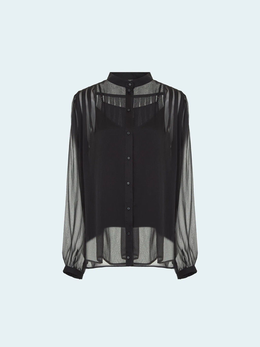 Плиссированная рубашка, B3049/blackbird