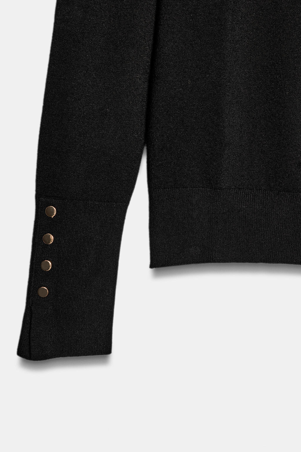 JERSEY B?SICO PUNTO LISO / Negro - Zara фото 8