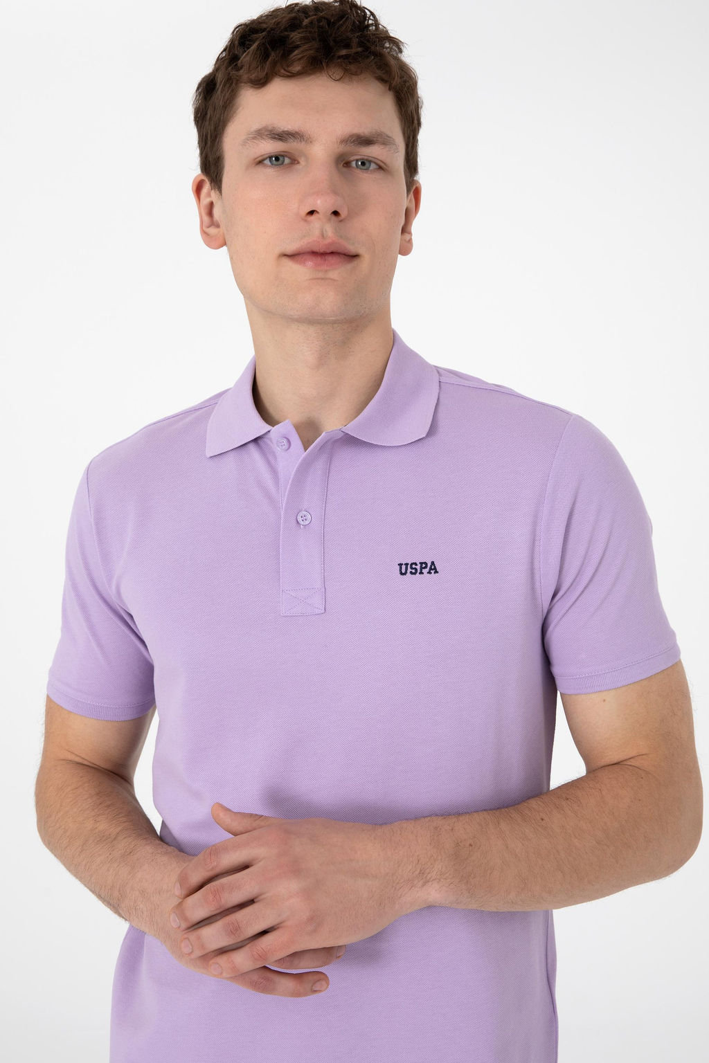Erkek Regular Fit Polo Yaka Lila Basic Ti__rt Sepette S_rpriz _ndirim - U.s. polo assn фото 2