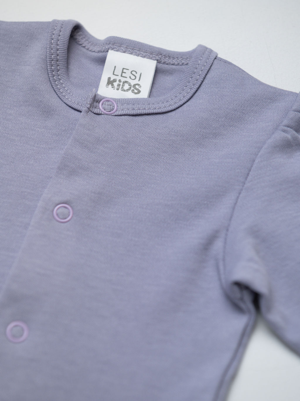 Комбинезон для новорожденного со следом, лиловый - Lesi kids фото 2