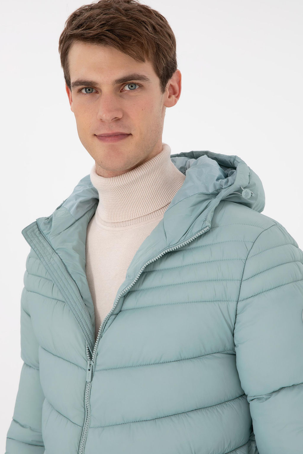 Мужское водно-зеленое пальто Неожиданная скидка в корзине - U.s. polo assn фото 2