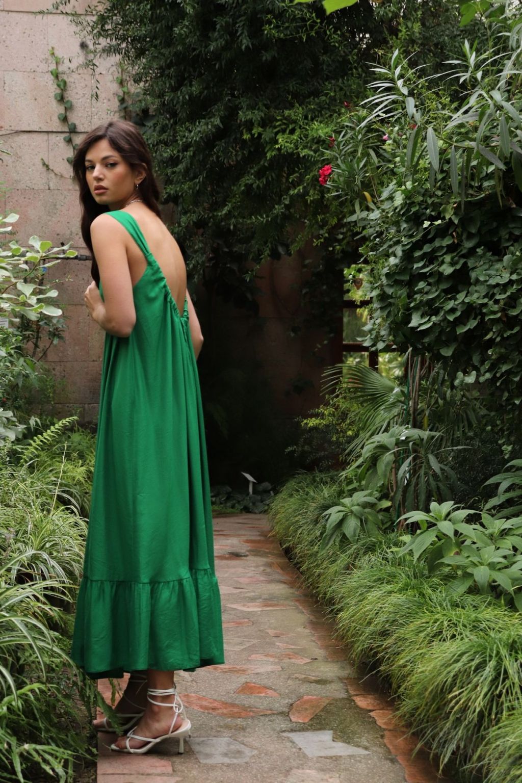 Платье Мальдивы для пляжа и фотосъёмки в зелёном цвете - Martichelli фото 5