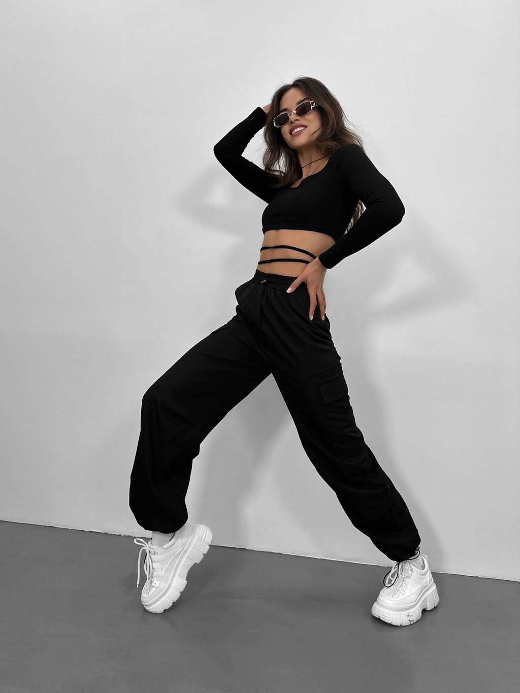 Брюки Алонс (черный) - Nadi bordo фото 7