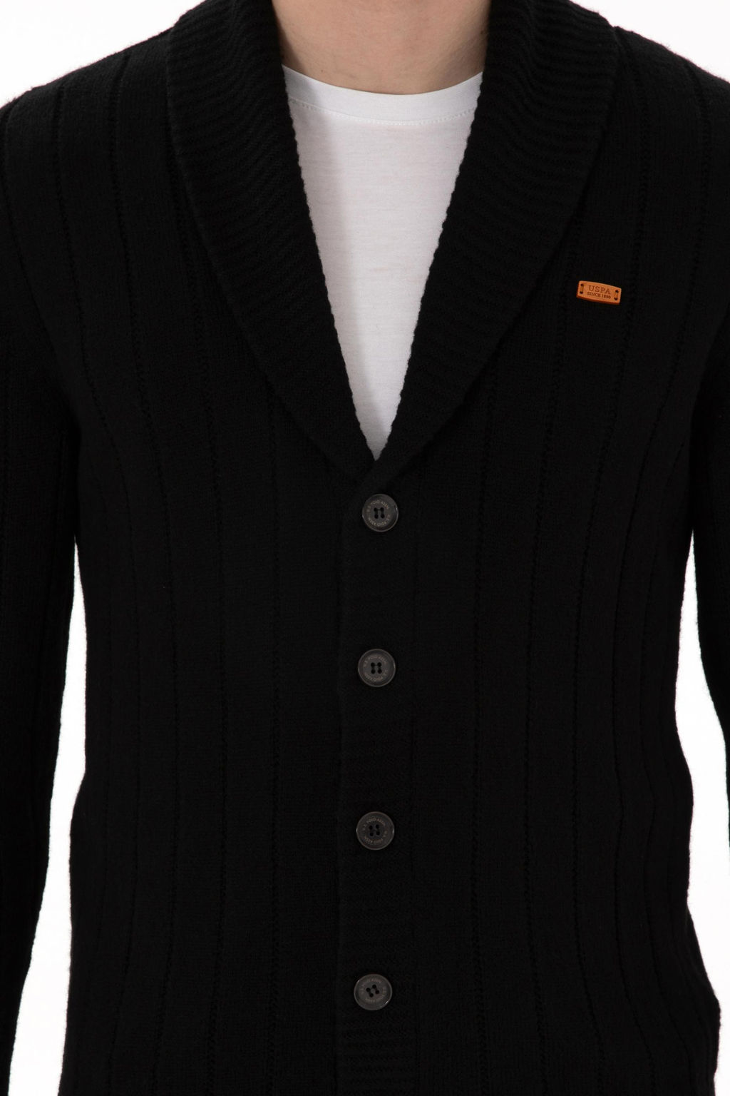 Мужская черная трикотажная кардиганская скидка в корзине - U.s. polo assn фото 13