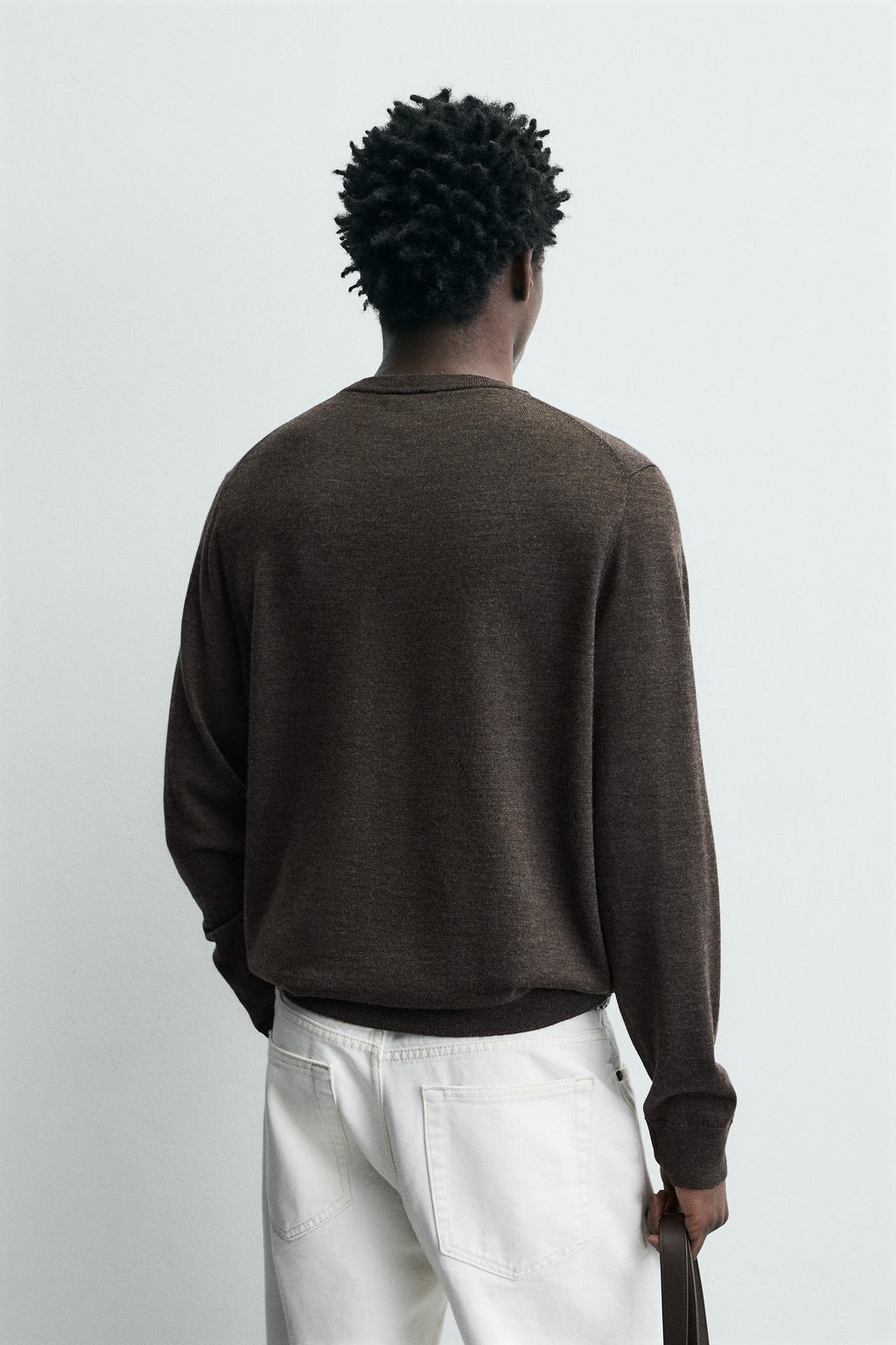 JERSEY REGULAR FIT LANA / marr?n vigor? - Zara фото 3