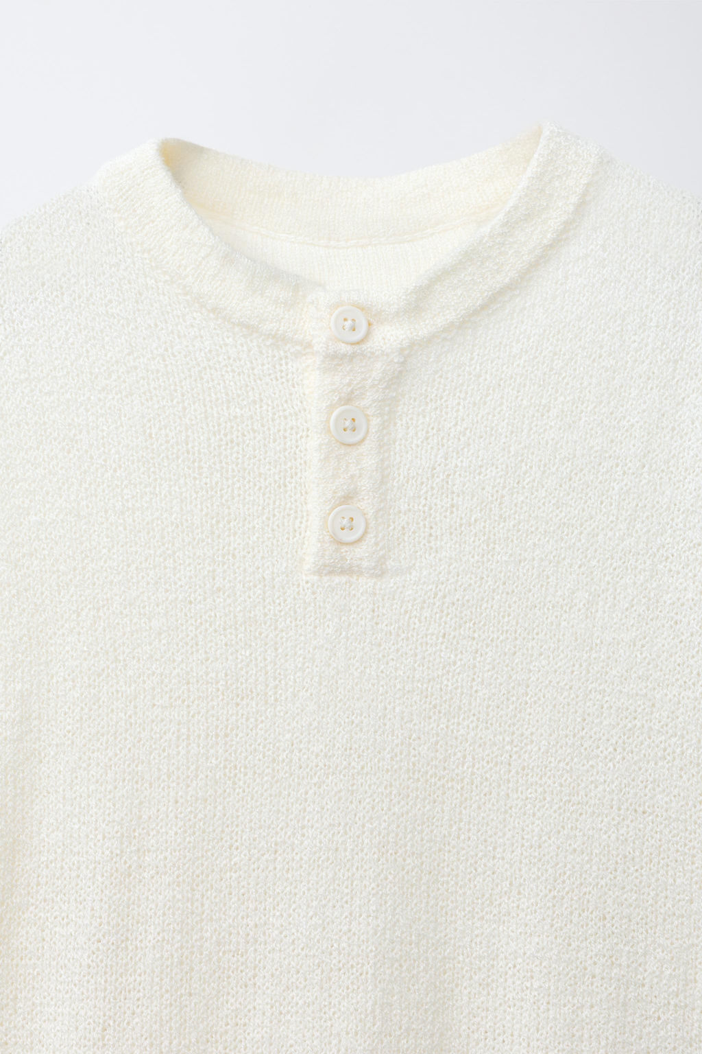 CAMISETA PUNTO R?STICA / Crudo medio - Zara фото 3