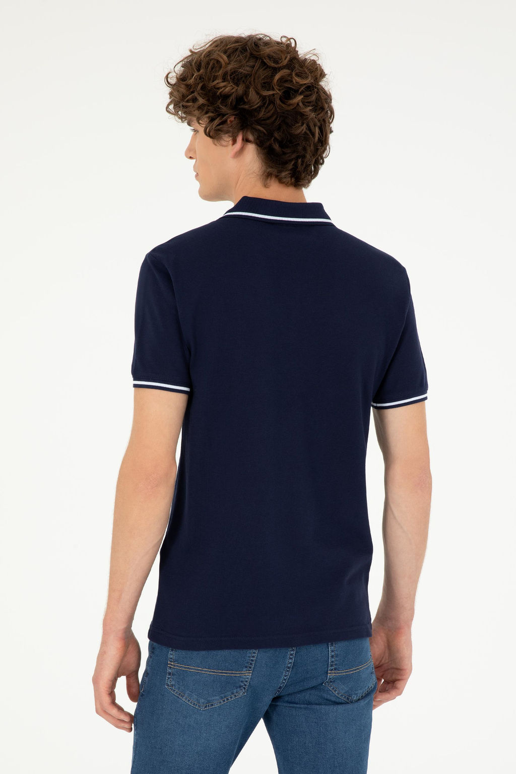 U. S. Polo Assn / Мужская темно-синяя базовая футболка - U.s. polo assn фото 12