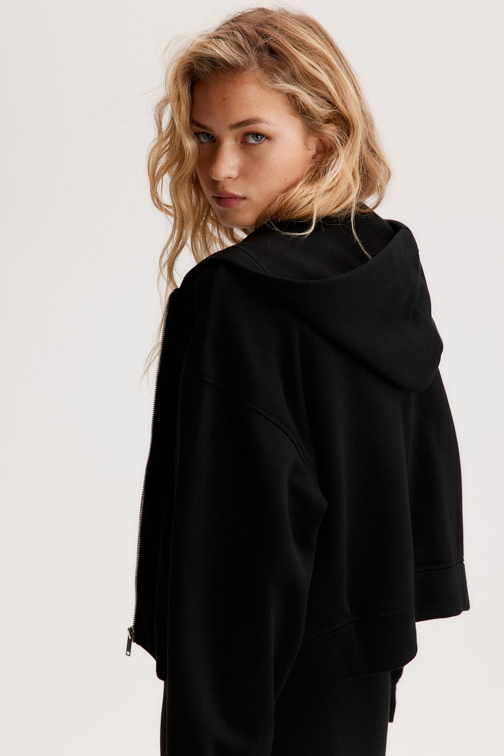 Oversized zip-through hoodie - H&m фото 5
