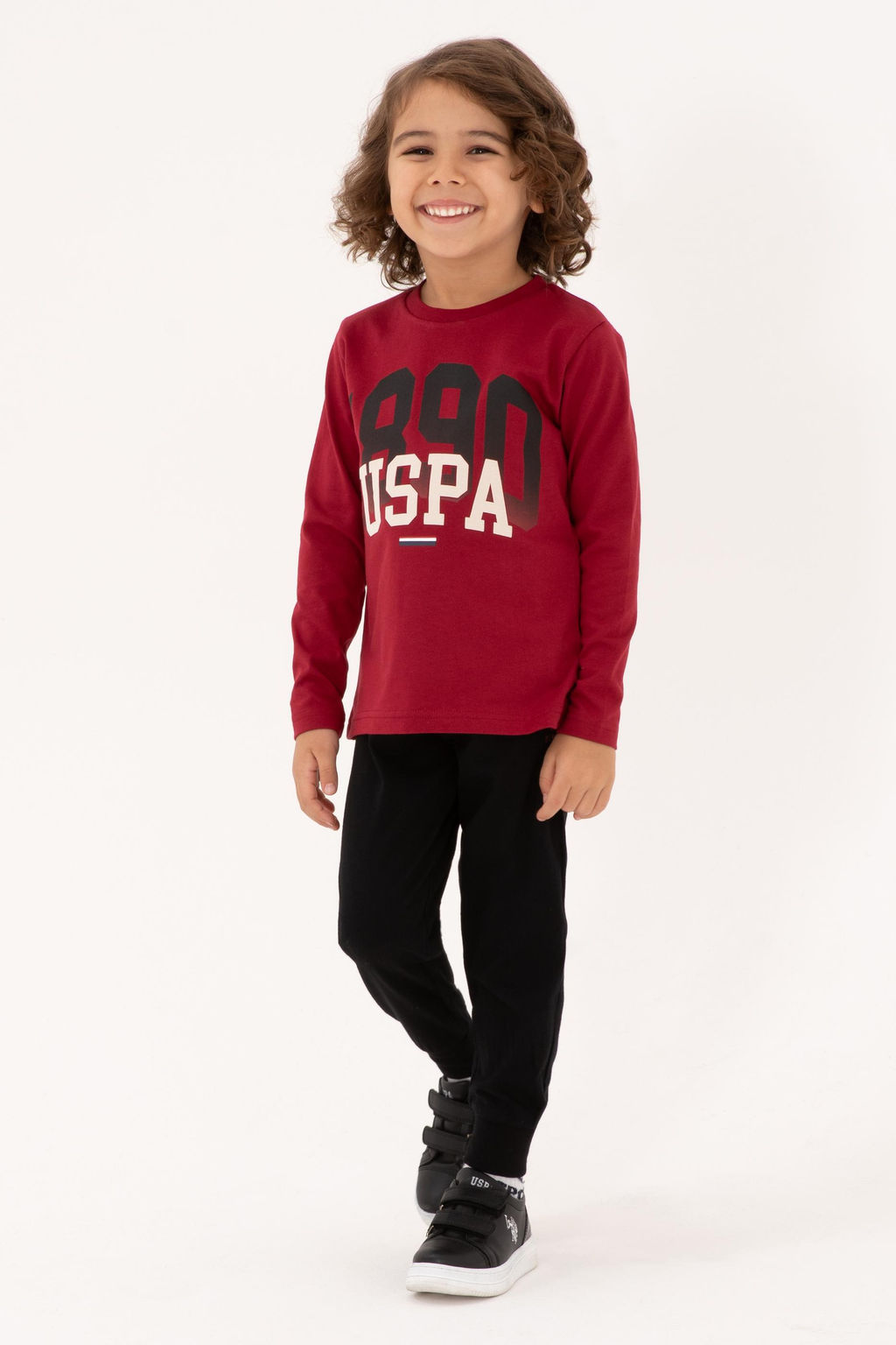 Erkek _ocuk Bordo Pijama Tak_m_ Sepette S_rpriz _ndirim - U.s. polo assn фото 9